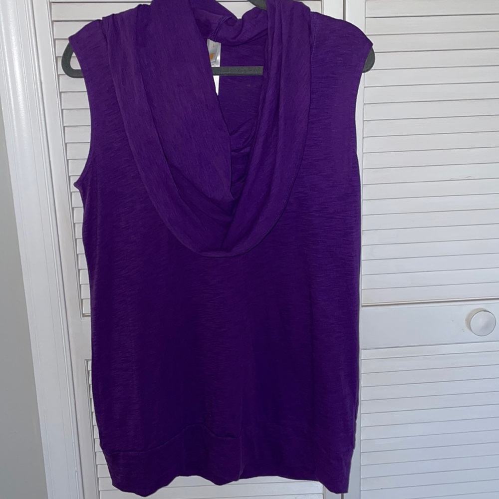 Lucy cowl neck purple tunic